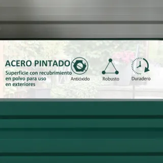 Jardinera Metálica Verde