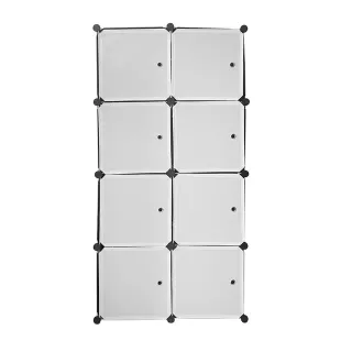 Armario Vestidor 8 Cubos 147x75x47 Cm Negro NUEVO