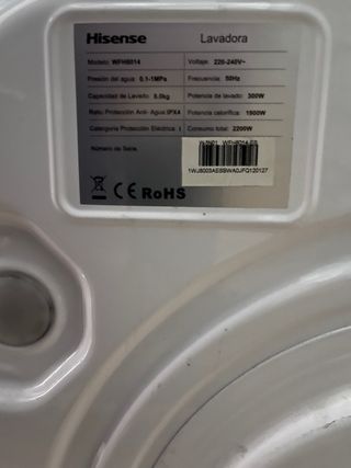 Repuestos Lavadora Hisense WFH8014