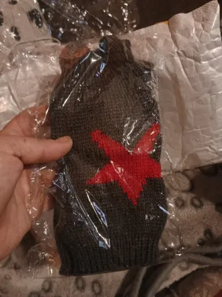 Guantes de punto de medio dedo