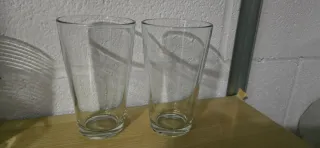 Lote de 7 vasos de cristal variados
