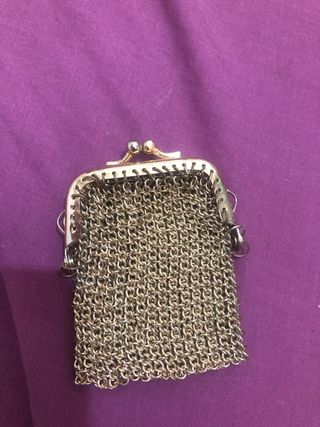 Monedero Malla Metálica Vintage
