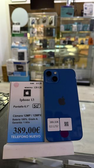 iPhone 13 128GB Azul Reacondicionado