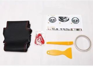 Funda Volante Cuero Microperforado Cosida