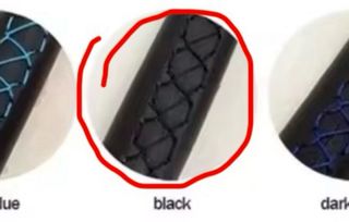 Funda Volante Cuero Microperforado Cosida