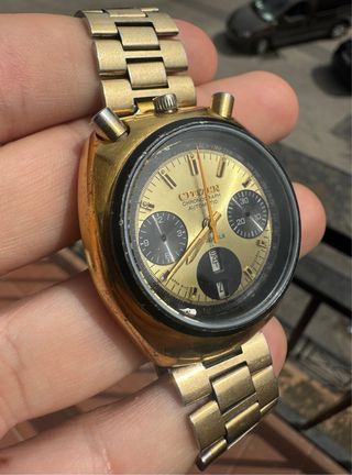 Reloj Citizen Bullhead Chrono Automático Vintage