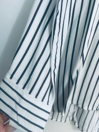 Blusa mujer rayas blanco y negro