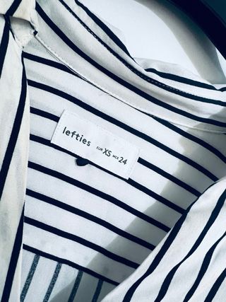 Blusa mujer rayas blanco y negro