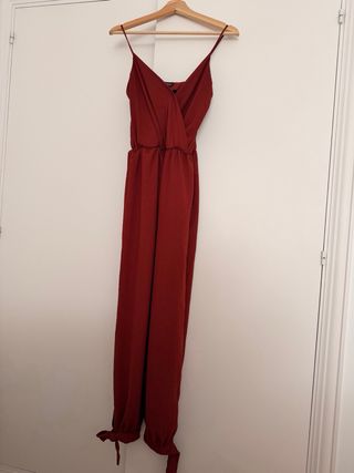 Mono largo marrón con lazos