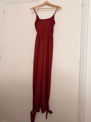 Mono largo marrón con lazos