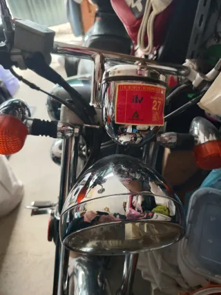 Motocicleta Cruiser Negra