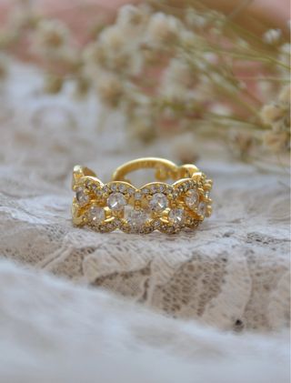 Anello donna oro con zirconi