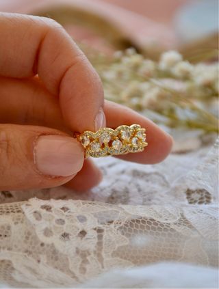 Anello donna oro con zirconi