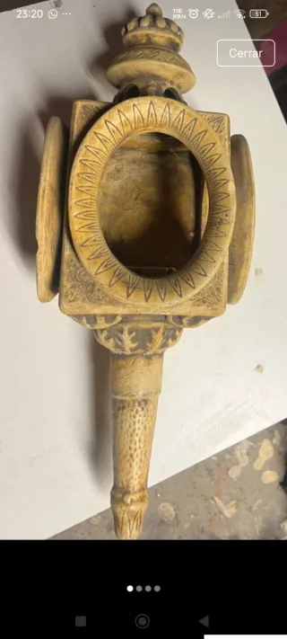 Antorcha Manises antigua(leer)