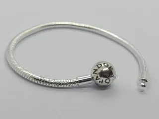 Pulsera Pandora Plata Cierre Bola