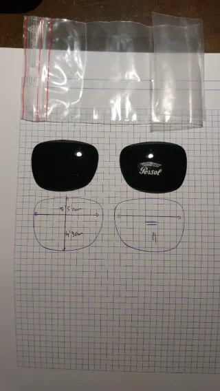 Cristales Gafas Persol Nuevos Negro