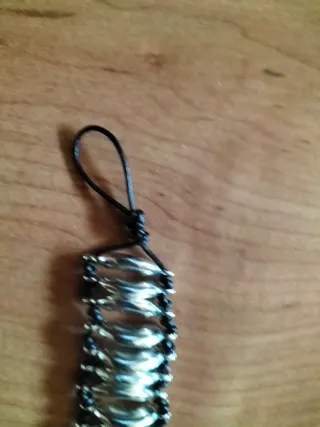 Pulsera de cuero y nudos plata