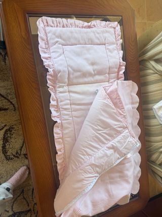 Saco para capazo bebé rosa