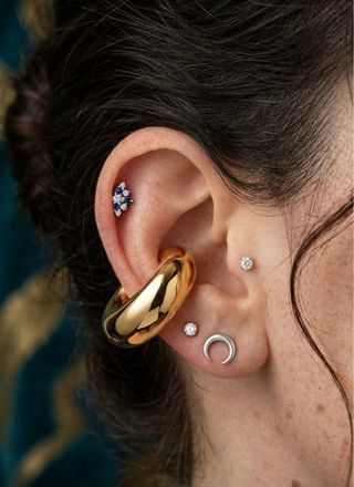 Ear cuff bombato chunky