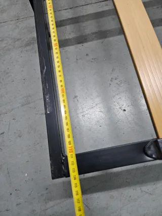 Somier metálico con láminas de madera