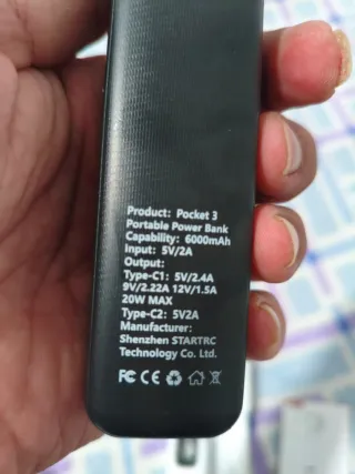 STARTRC Power Bank Pocket 3 6000mAh