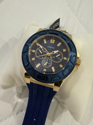 Reloj Guess Hombre Azul y Dorado