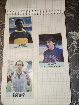 Cromos Fútbol Antiguos Arteche, Prieto, Alonso