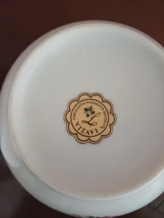 Coppia Tazze Limoges Vizavi Floreale