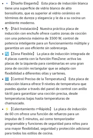 Placa Inducción Karinear 4 Fuegos Flex