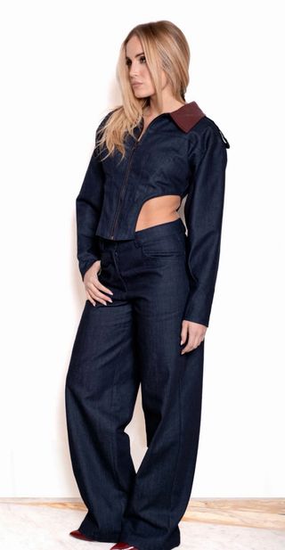 Pantaloni a vita bassa taglia 38 alla 46