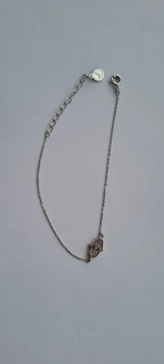Pulsera Time Road Plata Hamsa