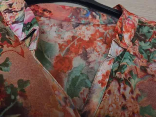 2 Bluse Zara Verdi e Multicolore