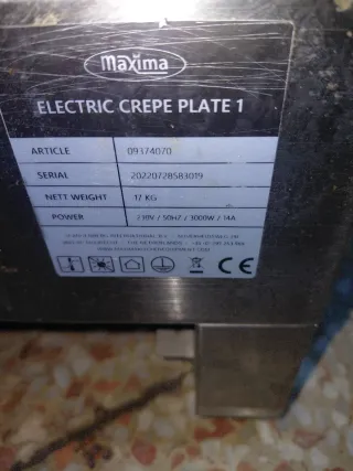 Crepera profesional Maxima