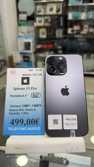 iPhone 13 Pro 512GB Graphite Grado A