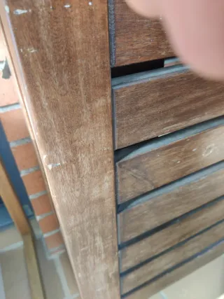 Mesa extensible por ambas alas de madera de robini