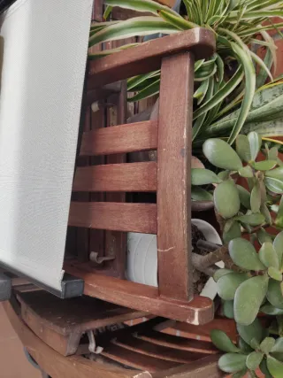 Mesa extensible por ambas alas de madera de robini