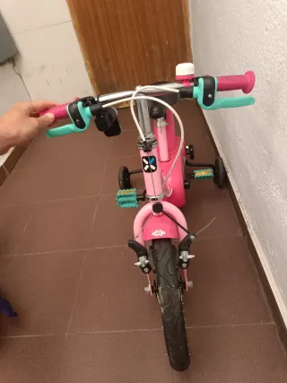 Bicicleta infantil Btwin 14 rosa