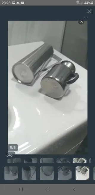 Jarra y aceitera antiguas acero/lata