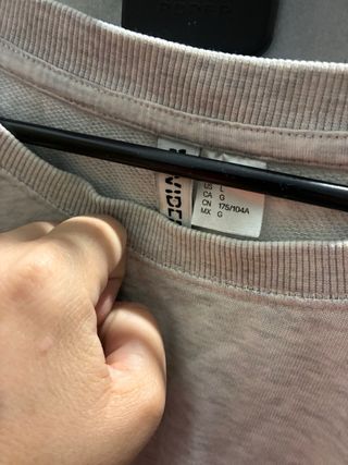 Sudadera H&M Gris Talla M