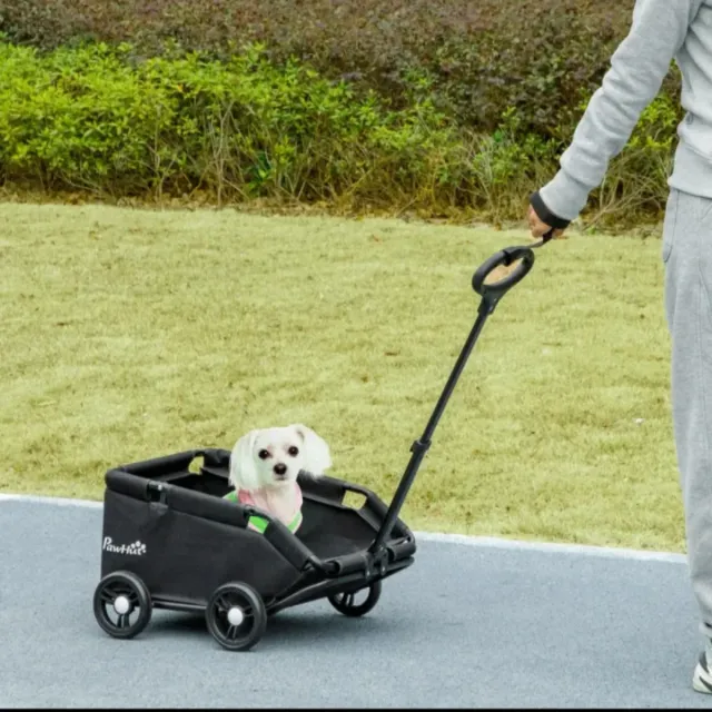 Cochecito para perros PawHut negro
