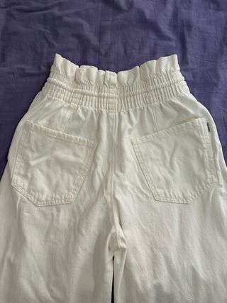 Pantalón blanco balloon parachute