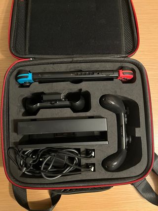 Nintendo Switch+ 5 Juegos + Mando Pro + Maletin