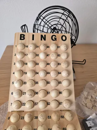 Juego de Bingo Completo con Tambor y Cartones nuev