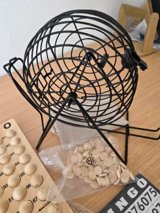 Juego de Bingo Completo con Tambor y Cartones nuev