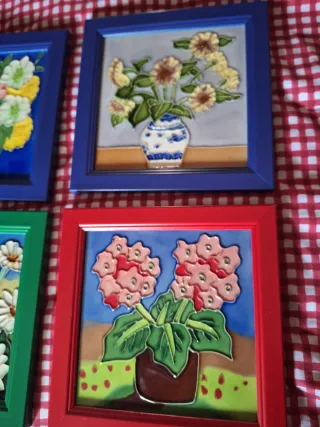 Cuadros Decorativos Florales Cerámica