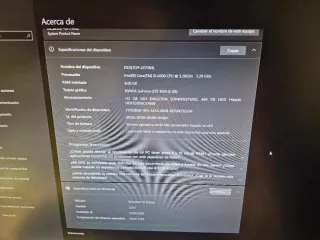 Ordenador (PC Gaming) i5 6400 y nvidia GTX 1650 4g