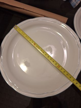 Vajilla Santa Clara porcelana blanca
