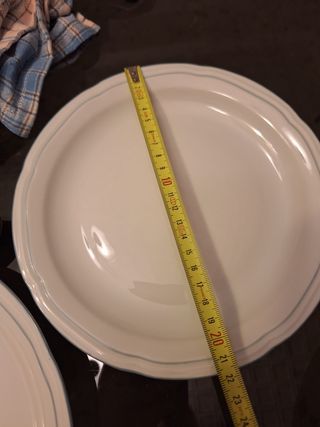 Vajilla Santa Clara porcelana blanca