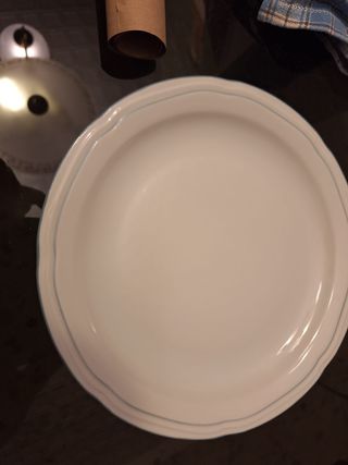 Vajilla Santa Clara porcelana blanca