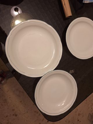 Vajilla Santa Clara porcelana blanca
